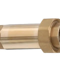 Brass lead-free MPT dual check valve, 3/4-inch, one-piece side view