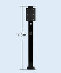 Heavy Duty Floor Mounted EV Chargers Built Like A Tank With Rustproof Steel Outdoor Electric Vehicle Charging Station ultra tough 1.3m tall pedestal.