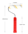 Hassle Free Mini Wall Paint Roller With Dense Wool Cover For Seamless Door And Baseboard Trim Projects Quick Setup, 3.14in wide.