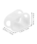 White Plastic Flow Control Tube Clips Set 20 Pcs Adjustable Hose Clamps For 1/4 To 5/16 Inch Tubing precise liquid flow management