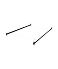 Heavy Duty Metal Bed Rails For Twin And Full Beds 75 Inch Long Bolt On Support Braces stabilizer frame view for solid support.