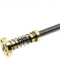 8mm Diameter Threaded Trapezoidal Lead Screw With Anti Backlash Nut For CNC Machines And 3D Printers 304 Stainless Steel 2mm Pitch, shown with nut