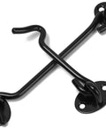 Built Tough 2 Pack Gate Hook Latches For Shed Doors Garden Gates And Cabinet Windows Rust Proof Stainless Steel Design with dark finish.
