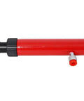 Heavy Duty 10 Ton Porta Power Kit With Hydraulic Pump And Ram Jack Repair Set For Auto Body Frame Work hydraulic ram in red.