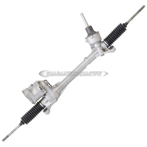 Plug And Play Electric Power Steering Rack And Pinion For Ford Focus 2013 To 2018 fully remanufactured assembly shown from the side.