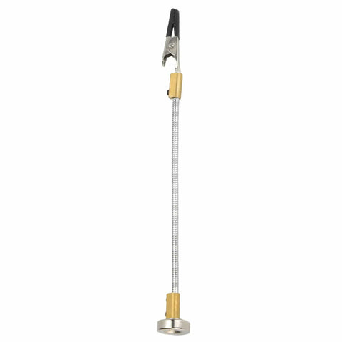 Magnetic Third Hand Soldering Tool with Adjustable Bent Arm and High Temperature Rubber Sleeve Versatile PCB Welding Clamp