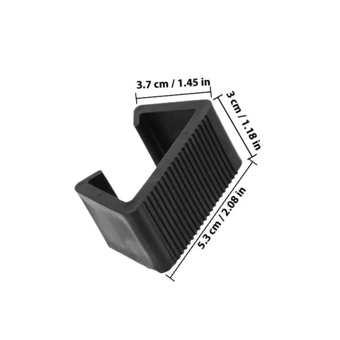 Heavy Duty Outdoor Furniture Clips Set For Sofas And Patio Chairs No Slip Secure Bracket Fasteners dimensions shown