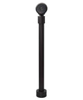 Straight Up Premium Push To Seal Bath Waste Overflow Drain With Pivoting Head And Brushed Gold Finish, 26 inches tall.