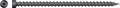 Heavy Duty Four And A Half Inch Truss Wood Screws Black Electrocoat Finish showing threaded shaft and truss head design.