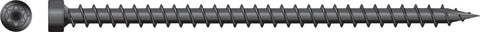 Heavy Duty Four And A Half Inch Truss Wood Screws Black Electrocoat Finish showing threaded shaft and truss head design.