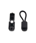 30 Pack Black Cord End Tips And Shoelace End Caps With 24 Teeth Grip, Paracord Drawstring Clips, Cord Locks, Backpack Lanyard Loops, Quick Tie Shoelace Ends For Running Shoes And Paracord Projects, Easy Clip On. Black plastic cord end tip with 24-tooth grip and loop