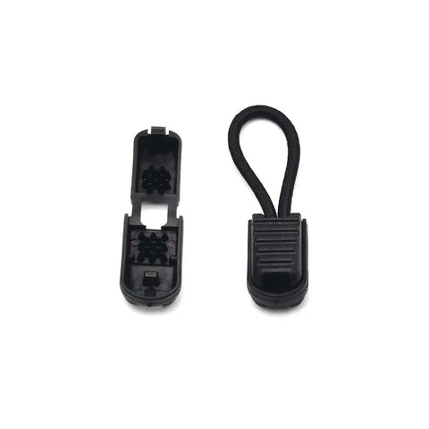 30 Pack Black Cord End Tips And Shoelace End Caps With 24 Teeth Grip, Paracord Drawstring Clips, Cord Locks, Backpack Lanyard Loops, Quick Tie Shoelace Ends For Running Shoes And Paracord Projects, Easy Clip On. Black plastic cord end tip with 24-tooth grip and loop