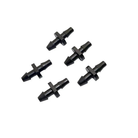 Bulk Garden Hose Fittings Kit With Four Thousand Pieces Three To Five Millimeter Double Barbed Connectors For Micro Hoses And Irrigation System Durable Greenhouse Watering Accessories No Brainer Fit, black 3/5mm double barbed connectors