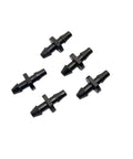 Leakproof Hose Fittings Set 4000 Pcs 3 And 5 Mm Double Barbed Connectors For Home Garden Irrigation And Watering, No Sweat Easy Quick Connect For Micro Hoses, Greenhouse Water Fittings, Durable Kit. Black plastic 3/5 mm double barbed hose connectors