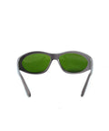Heavy Duty Pro Grade Laser Protective Glasses Featuring Crisp Vision Lines For Super Broad Spectrum Coverage Between 200 To 1400 Nanometer And Smooth Operation During Professional Beauty Treatments That Deliver Game Changing Eye Shielding Without Any, with green tinted lenses.