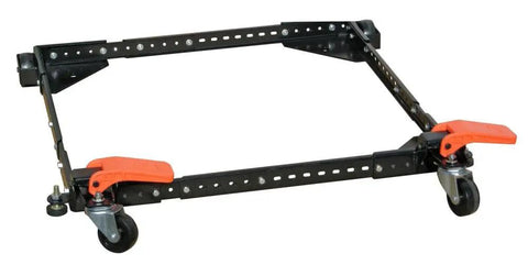 Heavy Duty Adjustable Mobile Base For Power Tools And Large Machinery With 500 Pound Capacity That Expands From 12 By 12 To 34 By 34 Or 18 By 50-Inch