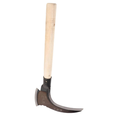 Portable Manganese Sickle For Garden Weeding And Harvesting With Ergonomic Handle A Handy Multi Functional Tool For Flowers Vegetables And Grass Clearing Easy Grip For All Your Yard Chores with wooden handle and manganese steel blade