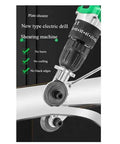 Electric Drill Sheet Metal Cutter Attachment with Pro Grade Titanium Gear Transmission and Heavy Duty High Carbon Steel Hexagon Handle