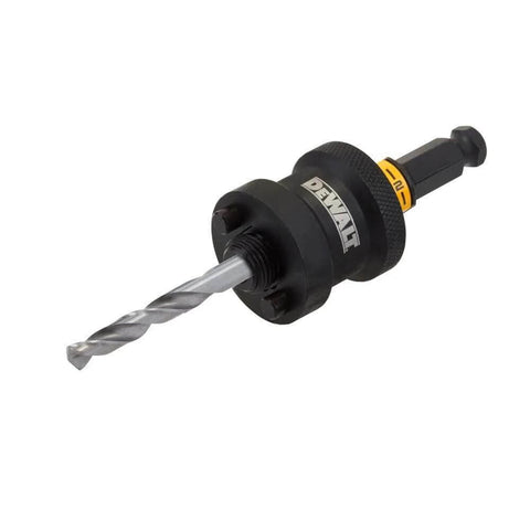 DEWALT 1/2-inch Rapid Load hole saw arbor with quick-change collar, black metal