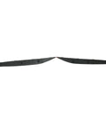 Slick Rear Bumper Reflectors Red Marker Lens Trim Pair Left And Right Side for Tesla Model X 2016 to 2021, black housing