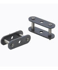 Heavy Duty Carbon Steel Double Pitch Conveyor Chain Clasp For C2080 showing two robust link clasps for industrial use.