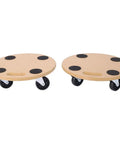 Beefy Heavy Duty Wooden Moving Dolly With Wheels For Furniture And Appliances 500 Lbs Capacity Non Slip Pads Rolling Platform Cart For Moving Heavy Items And Boxes, 15 x 15 in MDF wood