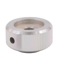 3 Pack Solid Aluminum Volume Control Knobs CNC Machined For Stereo Amps And Home Audio Rigs 30X16mm side view of a silver rotary knob