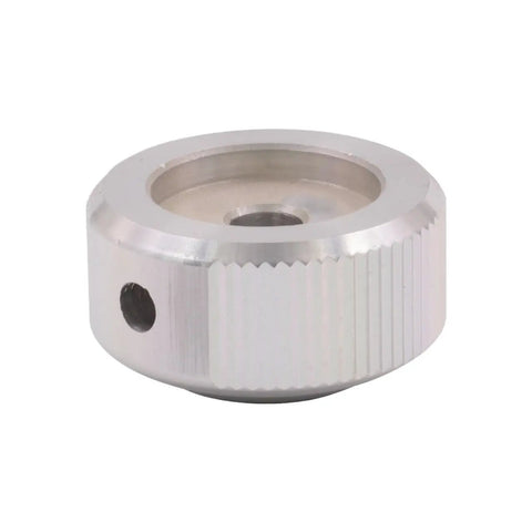 3 Pack Solid Aluminum Volume Control Knobs CNC Machined For Stereo Amps And Home Audio Rigs 30X16mm side view of a silver rotary knob