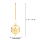Durable Metal Pendulum Replacement For Wall Clocks And DIY Timepiece Projects, gold pendulum 21 cm x 6 cm size with decorative engraving