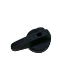 Heavy Duty Parking Brake Lever The Real Deal Hand Brake Control For Forklift And Pallet Jack Replacement Part 3865100405, black plastic lever top view.