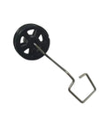 RC Plane Landing Gear Set 3 Pieces For A380 Model Aircraft Front And Rear Gear Replacement Part Black with wheel detail