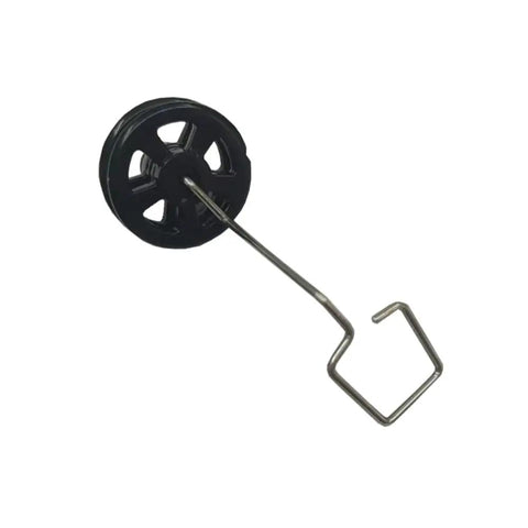 RC Plane Landing Gear Set 3 Pieces For A380 Model Aircraft Front And Rear Gear Replacement Part Black with wheel detail