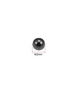 Front view of a 2mm silicon nitride ceramic bearing ball (Si3N4)