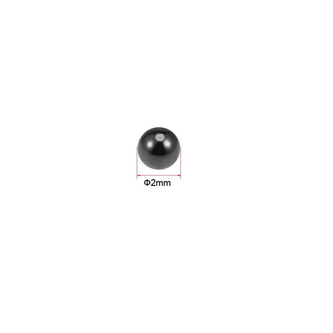 Front view of a 2mm silicon nitride ceramic bearing ball (Si3N4)