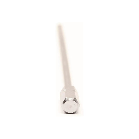 Extended Action Hex Bit Set For Jamming Into Those Snug Rifle Screw Holes Compatible Standard Quarter Inch Driver Includes Six Precise Pieces For Any Gunner Gear That Delivers Zero Hassle And Sweet Success, showing a long silver hex bit.