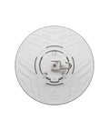Bottom view of Compact Pro Round LED High Bay Light For Garages And Warehouses, Ultra Bright, ceiling fixture, white finish, circular design