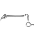 Heavy Duty Zinc Plated Gate Hook With Dual Screw Eyes, 12 inch steel latch for securing gates indoors or outdoors.
