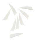 DIY Arrow Fletching Vane Set, 50 Pcs Plastic Arrow Feathers TPU Vanes 2In and 2.5In For Carbon Arrows, white vanes scattered