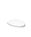 Stonewood Elongated Wood Toilet Seat with White Lid and Color Matched Hinges, Compression Molded Wood, Soft Close