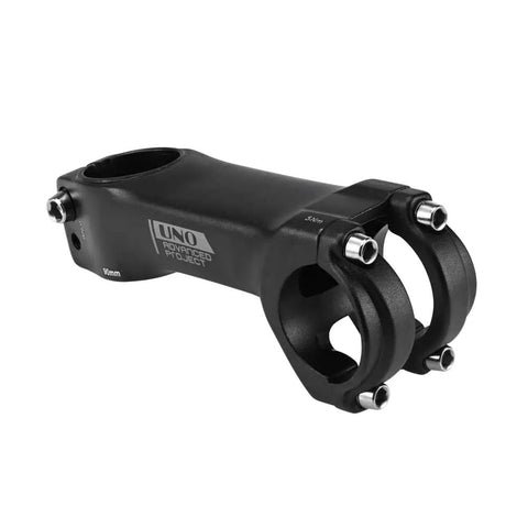 Lightweight 31.8mm MTB Handlebar Stem With -7 Degree Angled Rise Fits 31.8mm Bars And 28.6mm Steerer, matte finish, side view