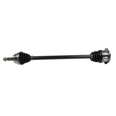 Right Front Passenger Side CV Axle Shaft Assembly For Cars With Premium OE Fit And Balanced Precision For A Smooth Vibration Free Ride Durable Boot And Long Lasting Highway Performance, angled view