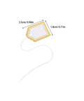500 Pack Small Fan Shaped Price Tags With String For Clothing Jewelry Vendors Paper Tags With Writable Surface Great For Booths Crafting Stock Labels Gift Tags And Small Business Use For Your Shop. gold fan-shaped paper price tag with string, 2.3cm x 1.8cm