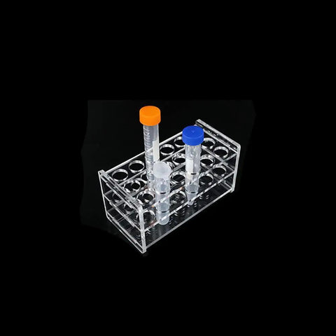 Clear Acrylic Test Tube Rack With 18 Holes And 3 Layer Design Holds 10Ml And 15Ml Tubes Durable Lab Stand