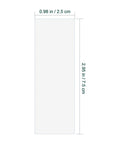 Pro Grade 100 Pack Pre Cleaned Plastic Microscope Slides Clear Blank Slides For Lab Urine Tests And Science Education Specimen Analysis 2.95 By 0.98 Inches, size guide