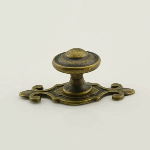Vintage Bronze Door Knob Handles Set For Cabinets And Drawers Classic Furniture Pulls Anti Slip