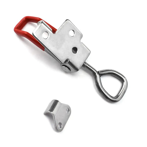 100 Piece Beefy Heavy Duty Adjustable 304 Stainless Steel Toggle Clamps Kit With Quick Release Hasp Latches And Lock Holes