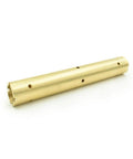 Waterjet cylinder liner EL-69-2 for intensifier pump; brass cylindrical spare part with drilled holes