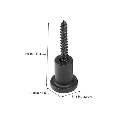 Sliding Barn Door Hardware Kit Carbon Steel Track And Pulley Accessories With Barn Stopper, screw with dimensions