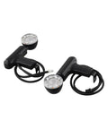 Brilliant Yellow LED Turn Signal Lights For 48V And 60V E Bikes Super Bright Daytime Running Warning Lamps For Serious Safety On Busy Streets, pair of black plastic turn signals with wires