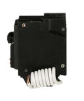 Side view of 20A Double-Pole GFCI Circuit Breaker with Self-Test, 120/240V Ground Fault Interrupter for residential panels